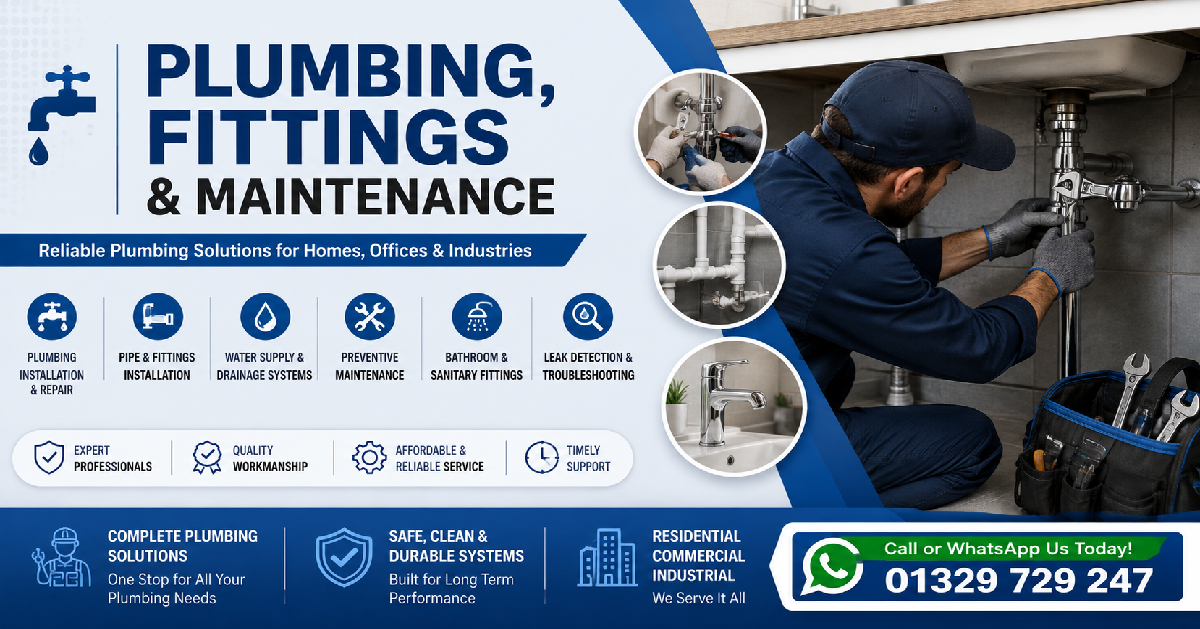Plumbing, Fittings, Maintenance